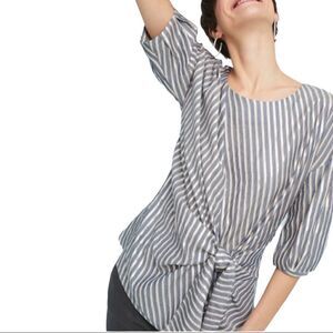 Anthropologie Eva Franco Marin Tie Front Stripes